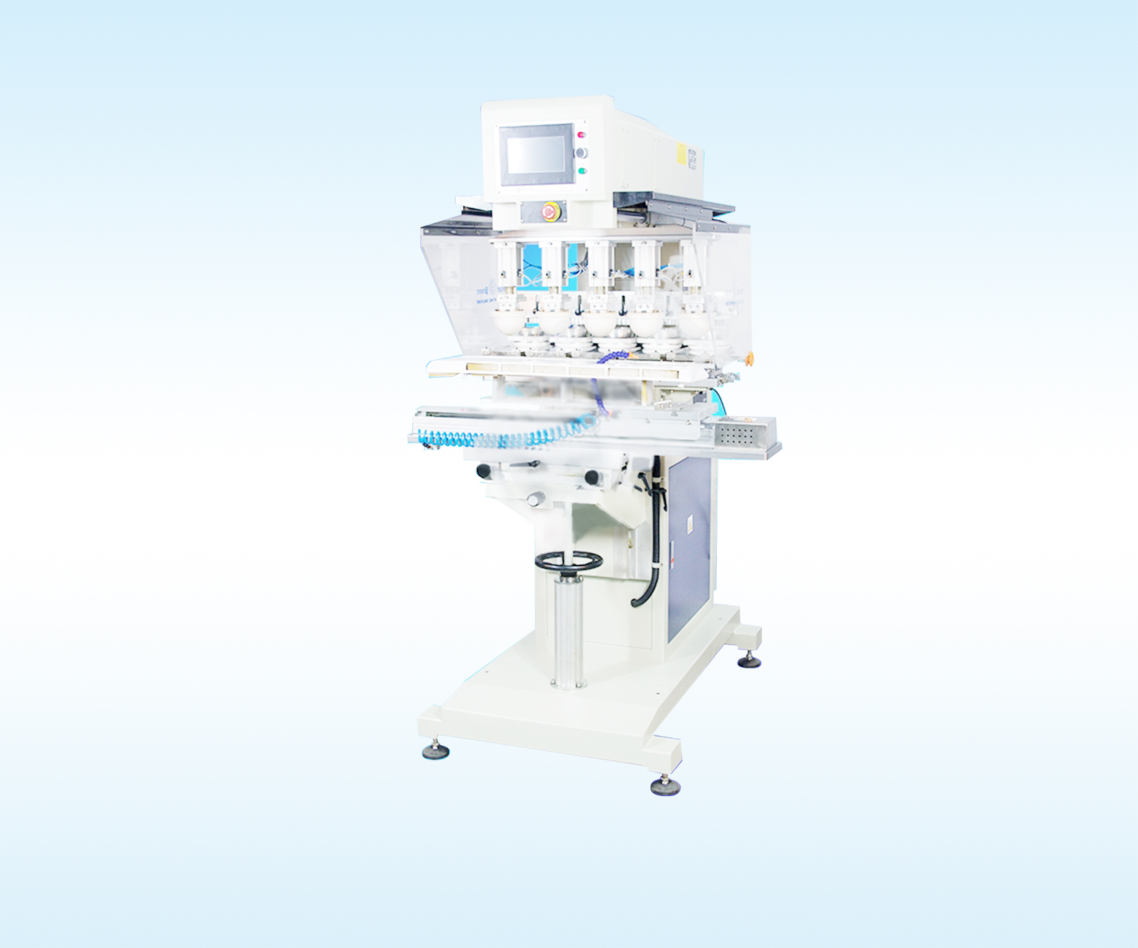 SPCST-858SDQ1 Five-color Oil-cup Printer with Independent Head and Mobile Workbench